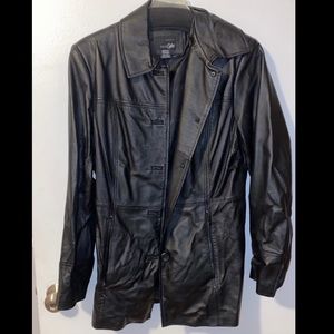 Vintage Leather Blazer Jacket
